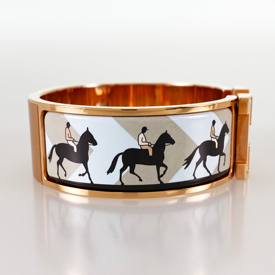 HERMES Click crack H Bangle