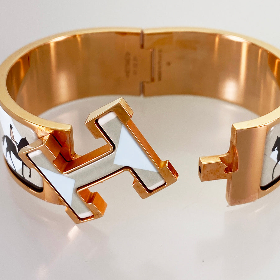 HERMES Click crack H Bangle