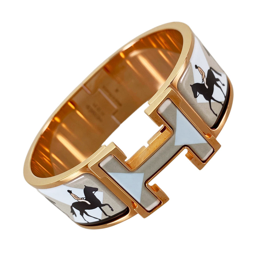 HERMES Click crack H Bangle