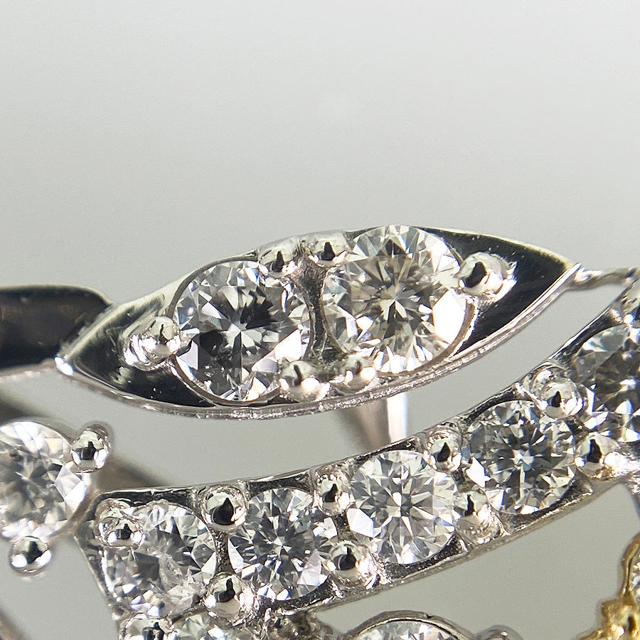 Necklace Platinum Platinum Yellow gold Diamond