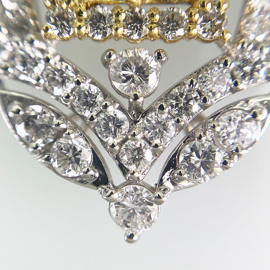 Necklace Platinum Platinum Yellow gold Diamond