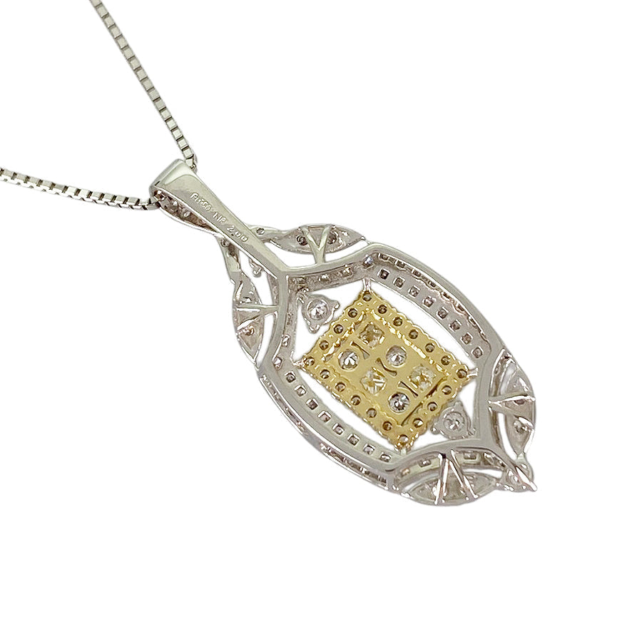 Necklace Platinum Platinum Yellow gold Diamond
