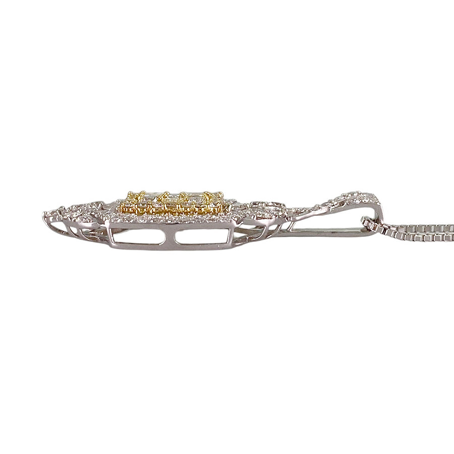 Necklace Platinum Platinum Yellow gold Diamond