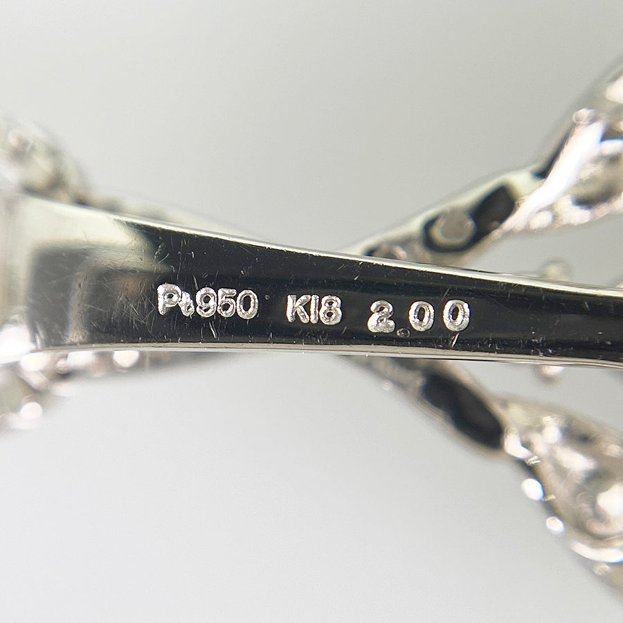 Necklace Platinum Platinum Yellow gold Diamond