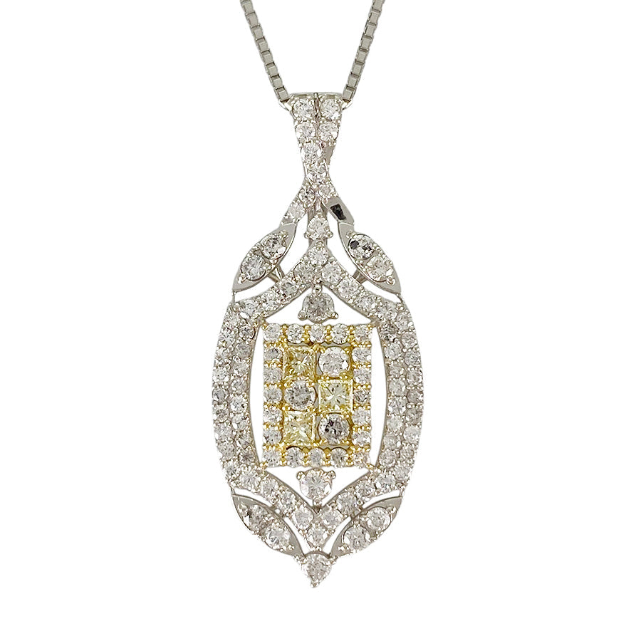 Necklace Platinum Platinum Yellow gold Diamond