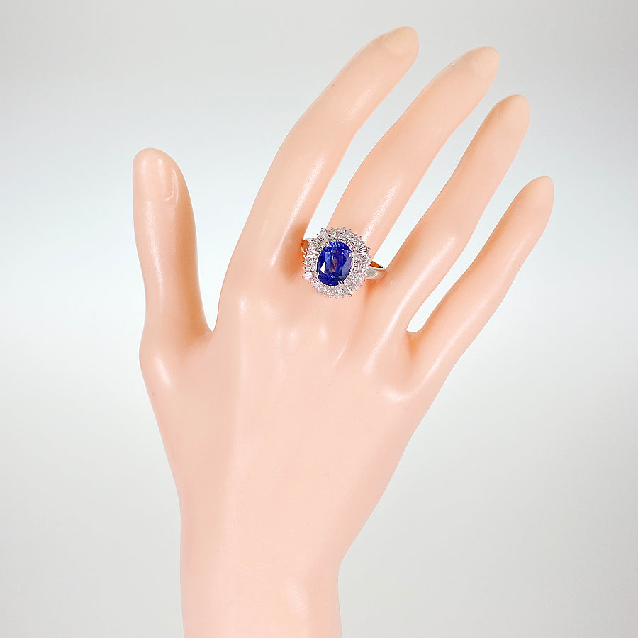 Ring Platinum Sapphire