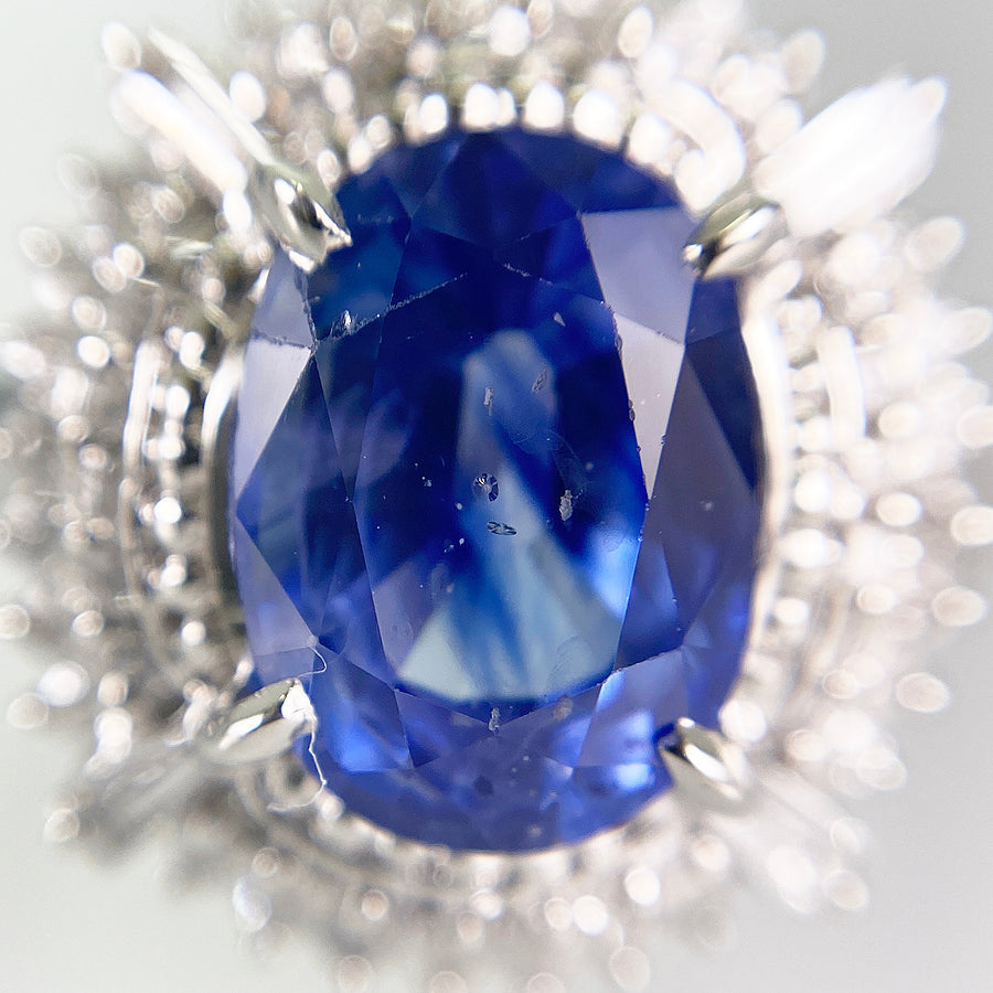 Ring Platinum Sapphire