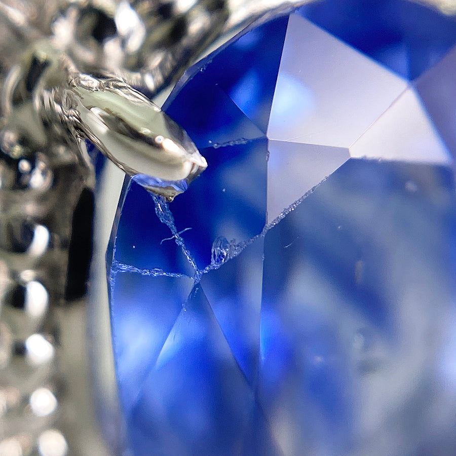 Ring Platinum Sapphire