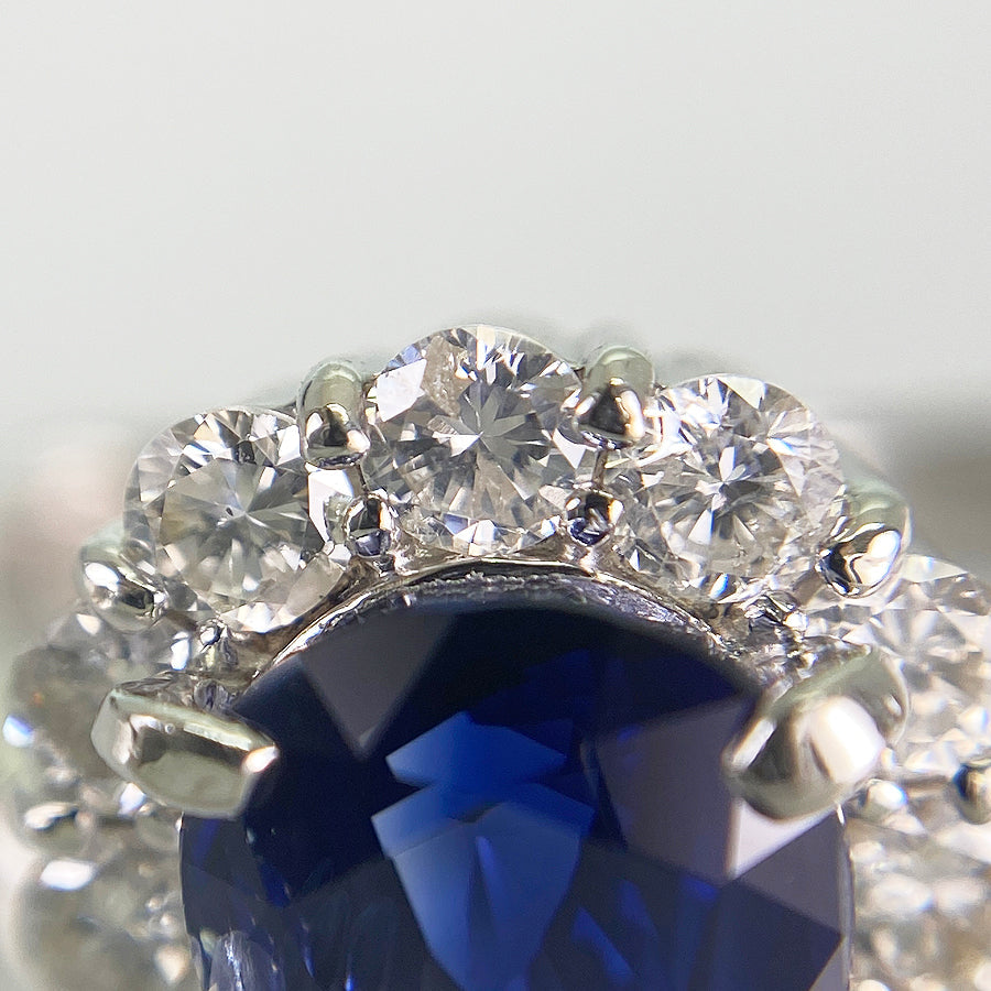 Ring Platinum Sapphire