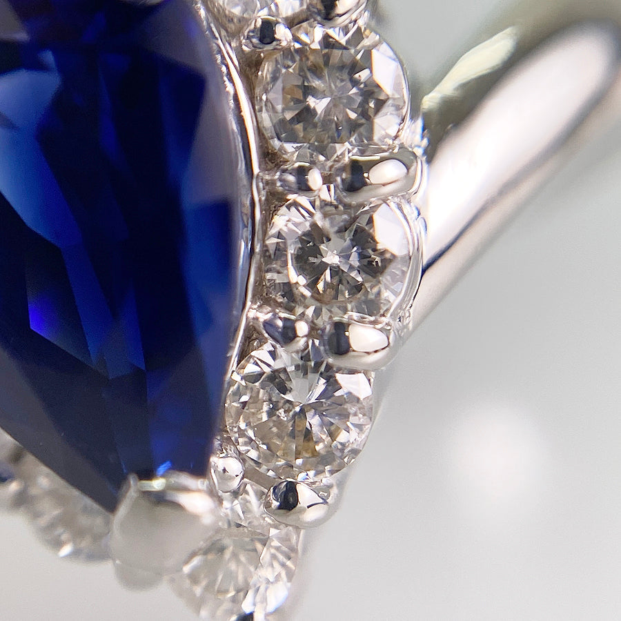 Ring Platinum Sapphire