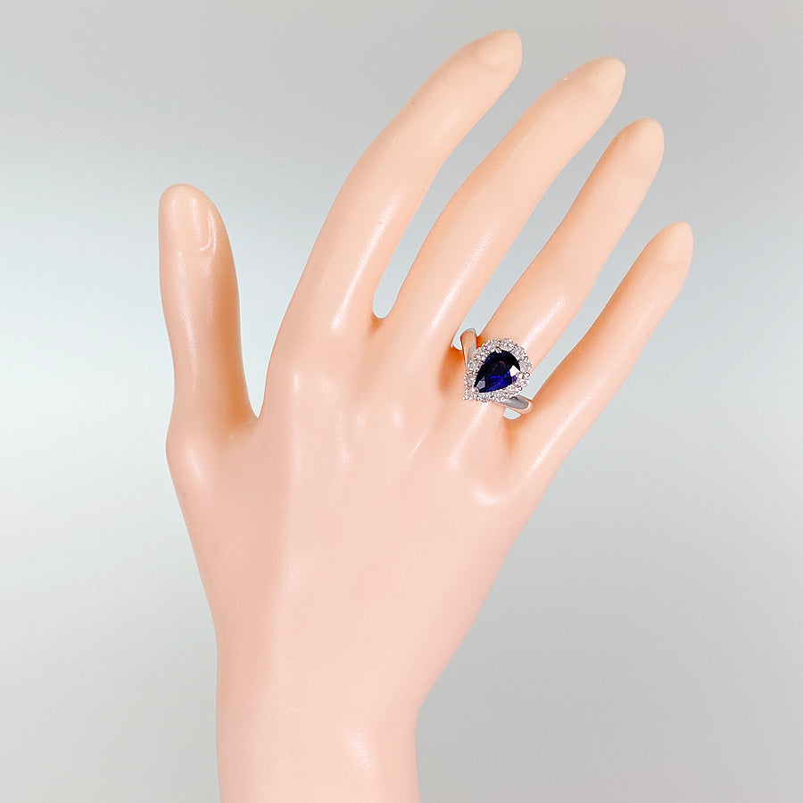 Ring Platinum Sapphire
