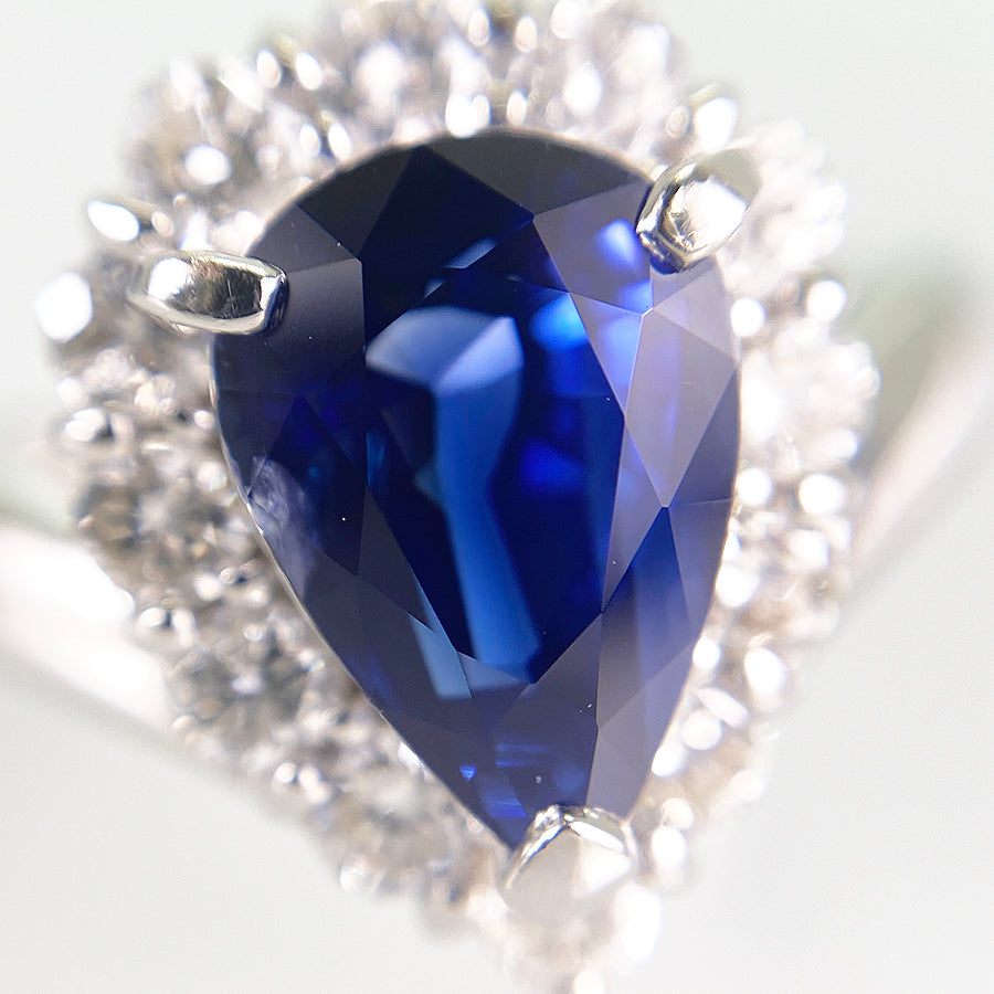 Ring Platinum Sapphire