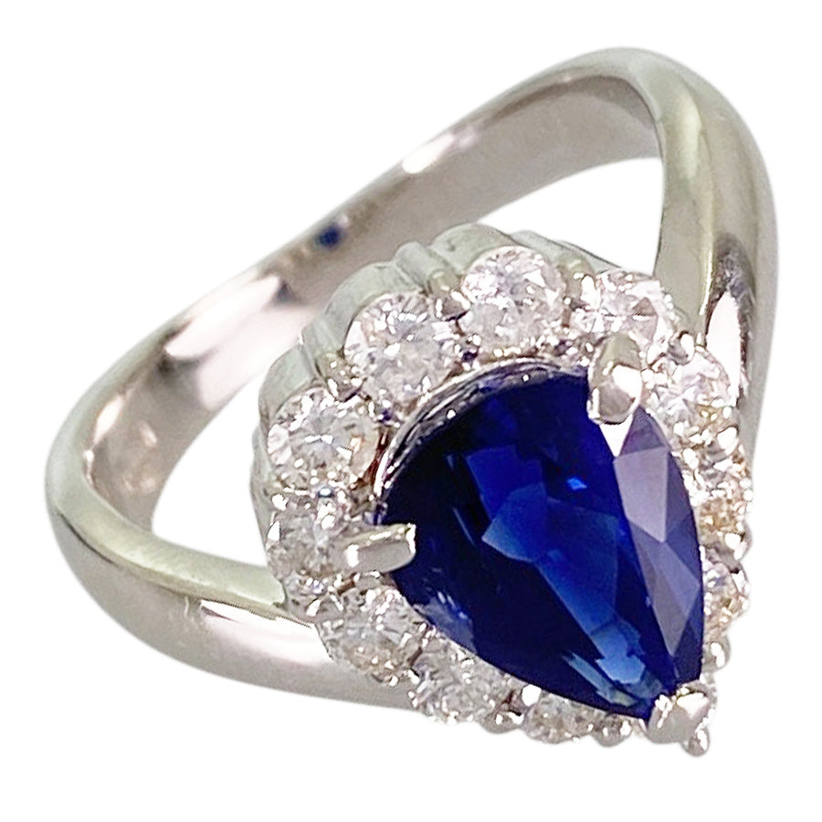 Ring Platinum Sapphire