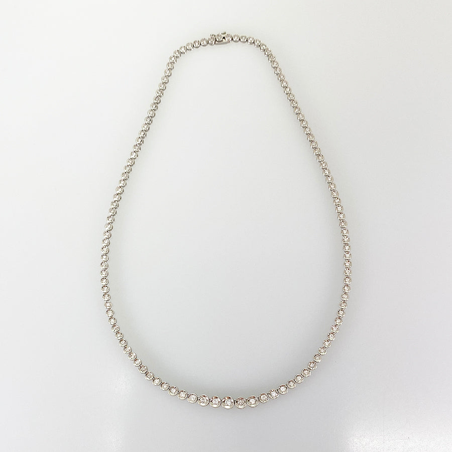 Tennis necklace Platinum Diamond