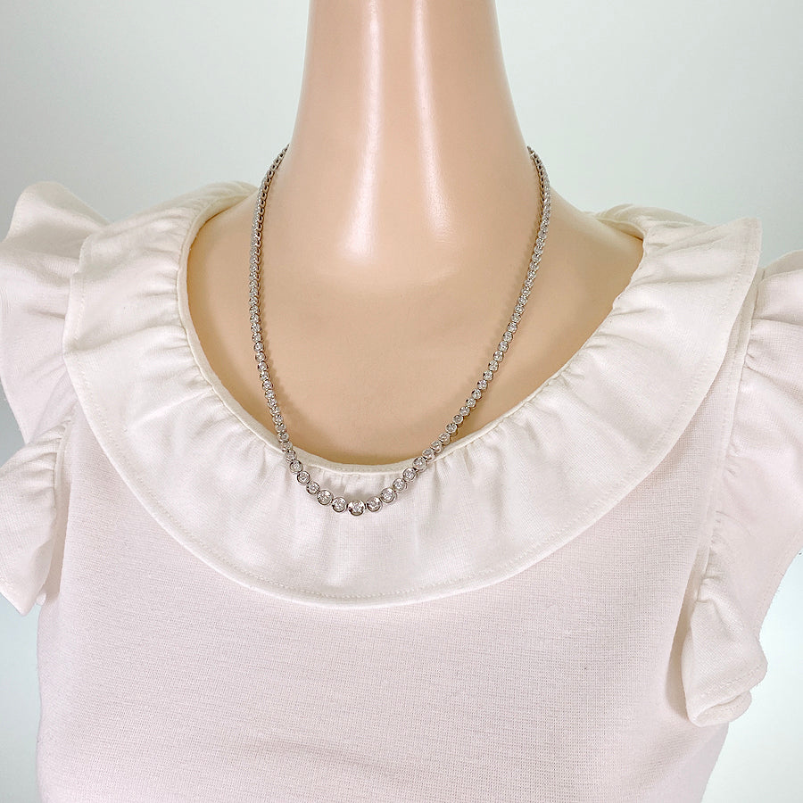 Tennis necklace Platinum Diamond