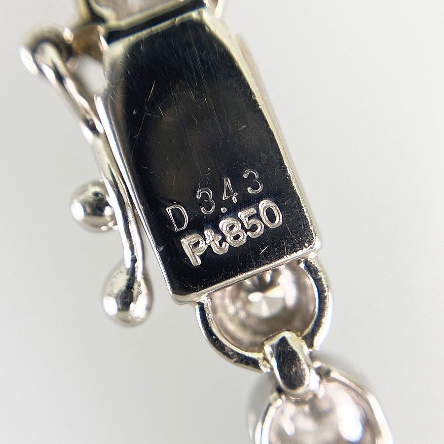 Tennis necklace Platinum Diamond