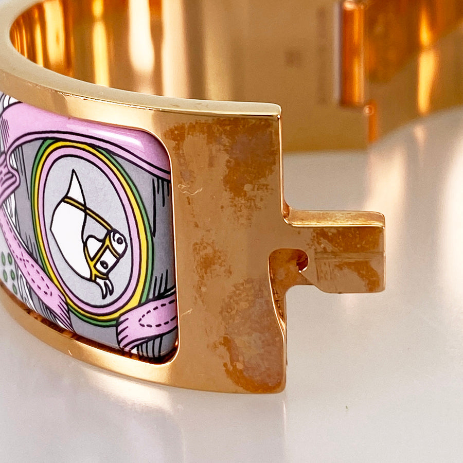 HERMES Click crack H Bangle