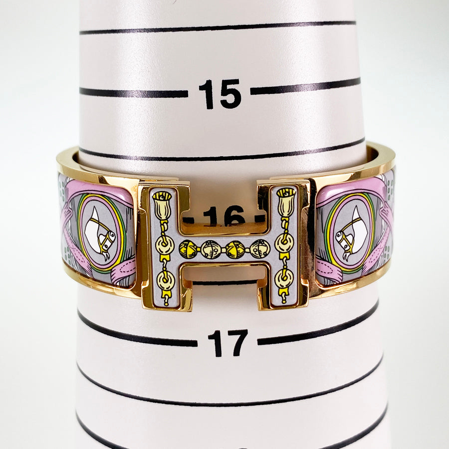 HERMES Click crack H Bangle