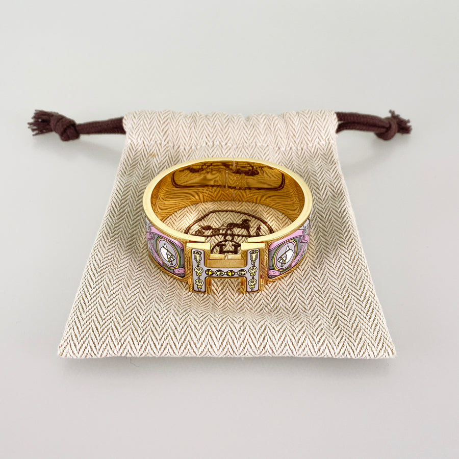 HERMES Click crack H Bangle
