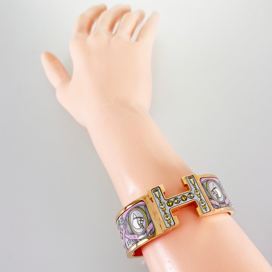 HERMES Click crack H Bangle