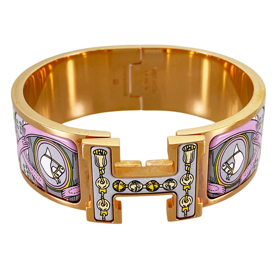HERMES Click crack H Bangle