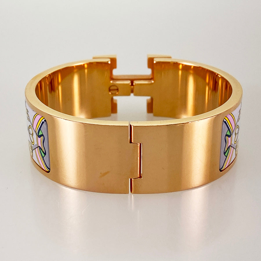 HERMES Click crack H Bangle
