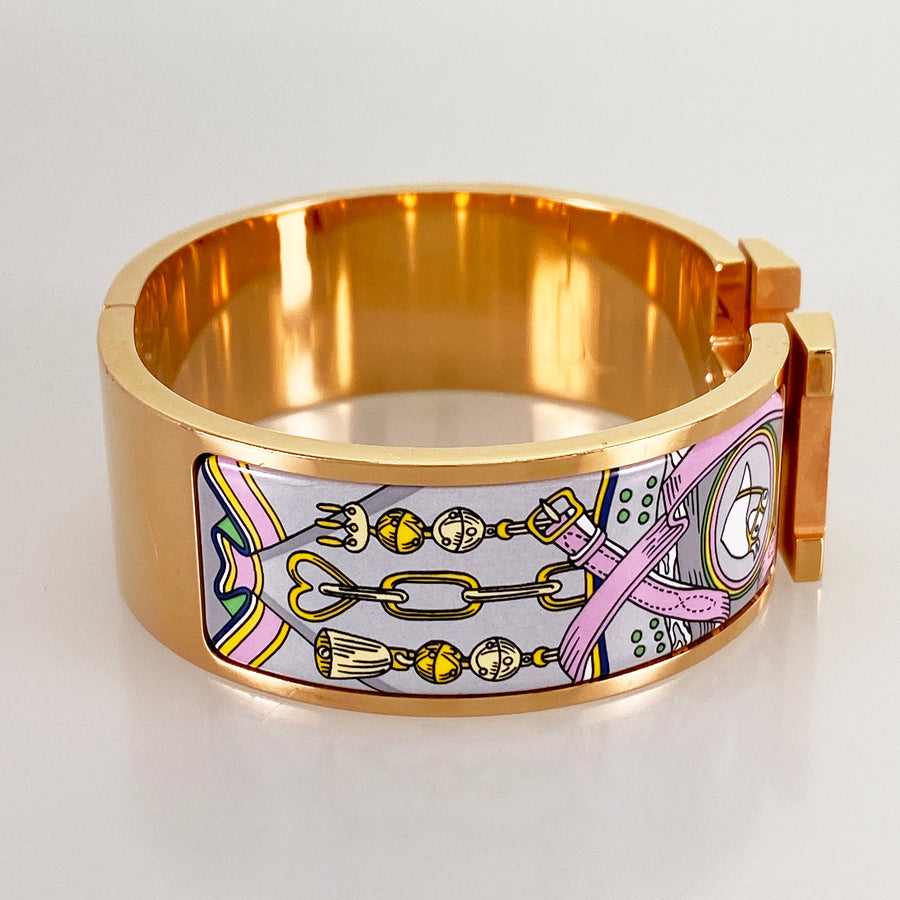 HERMES Click crack H Bangle