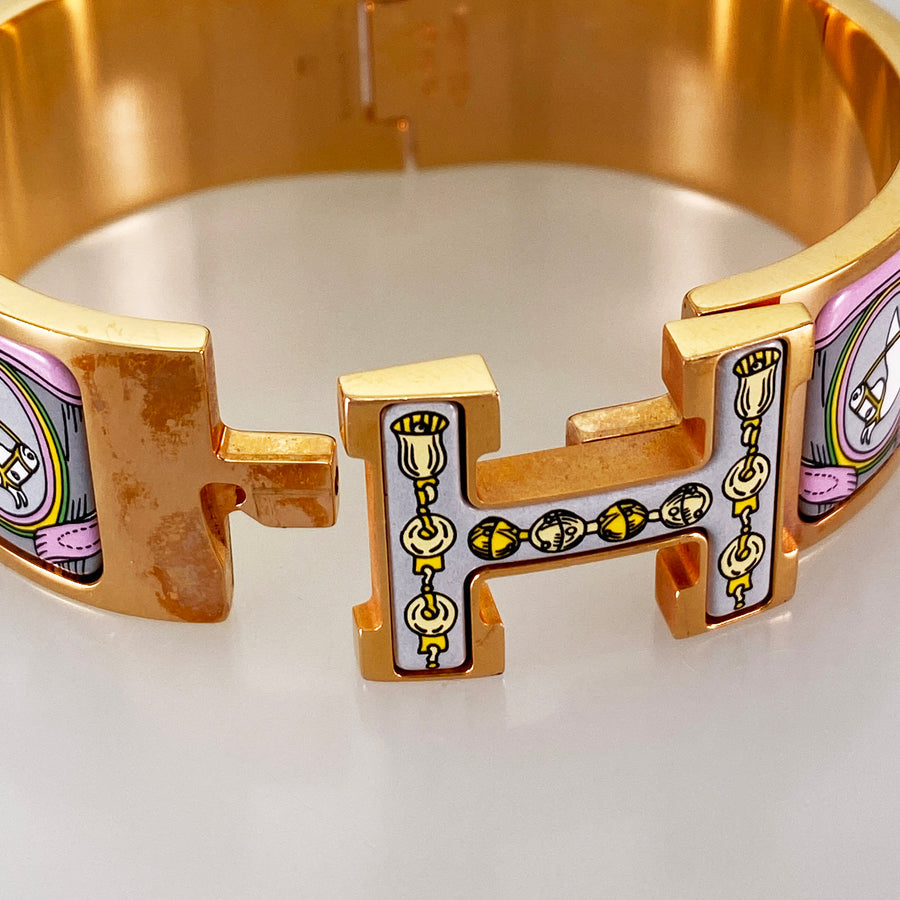 HERMES Click crack H Bangle