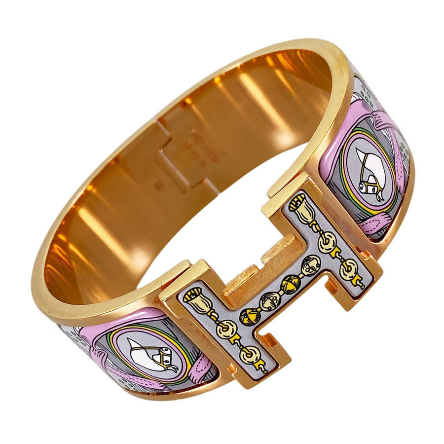 HERMES Click crack H Bangle