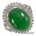 Ring Platinum Jadeite