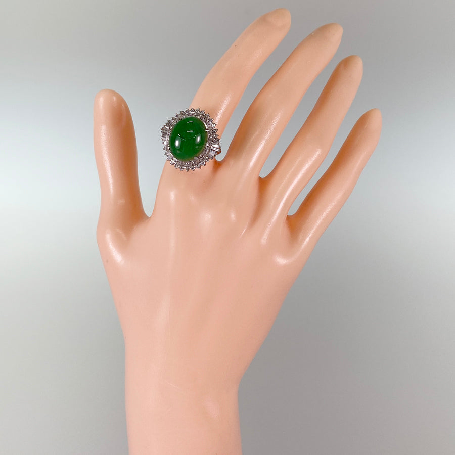 Ring Platinum Jadeite