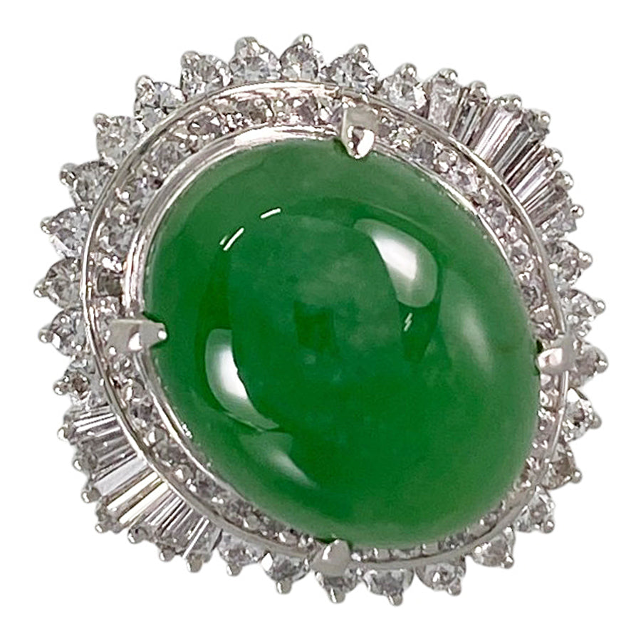 Ring Platinum Jadeite