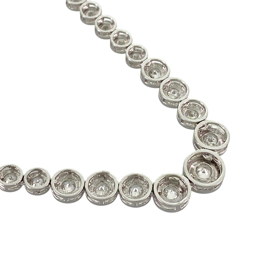 Tennis necklace Platinum Diamond