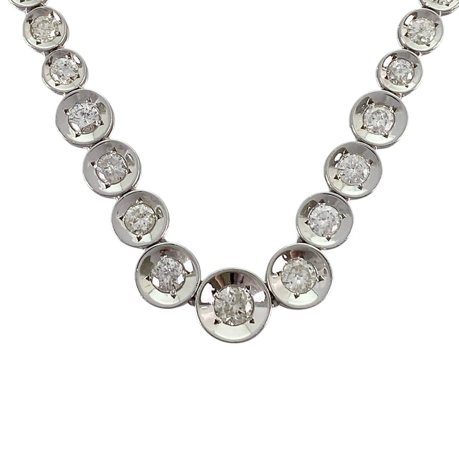 Tennis necklace Platinum Diamond