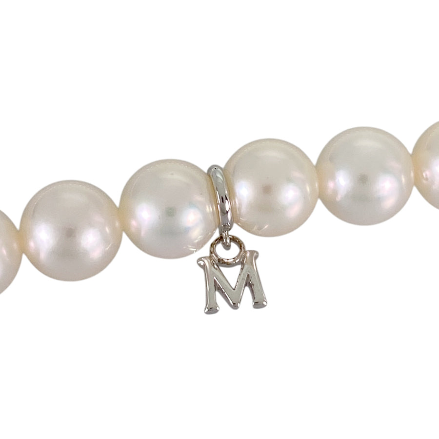 MIKIMOTO M charm Necklace
