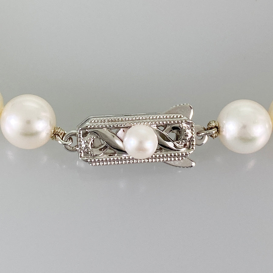 MIKIMOTO M charm Necklace