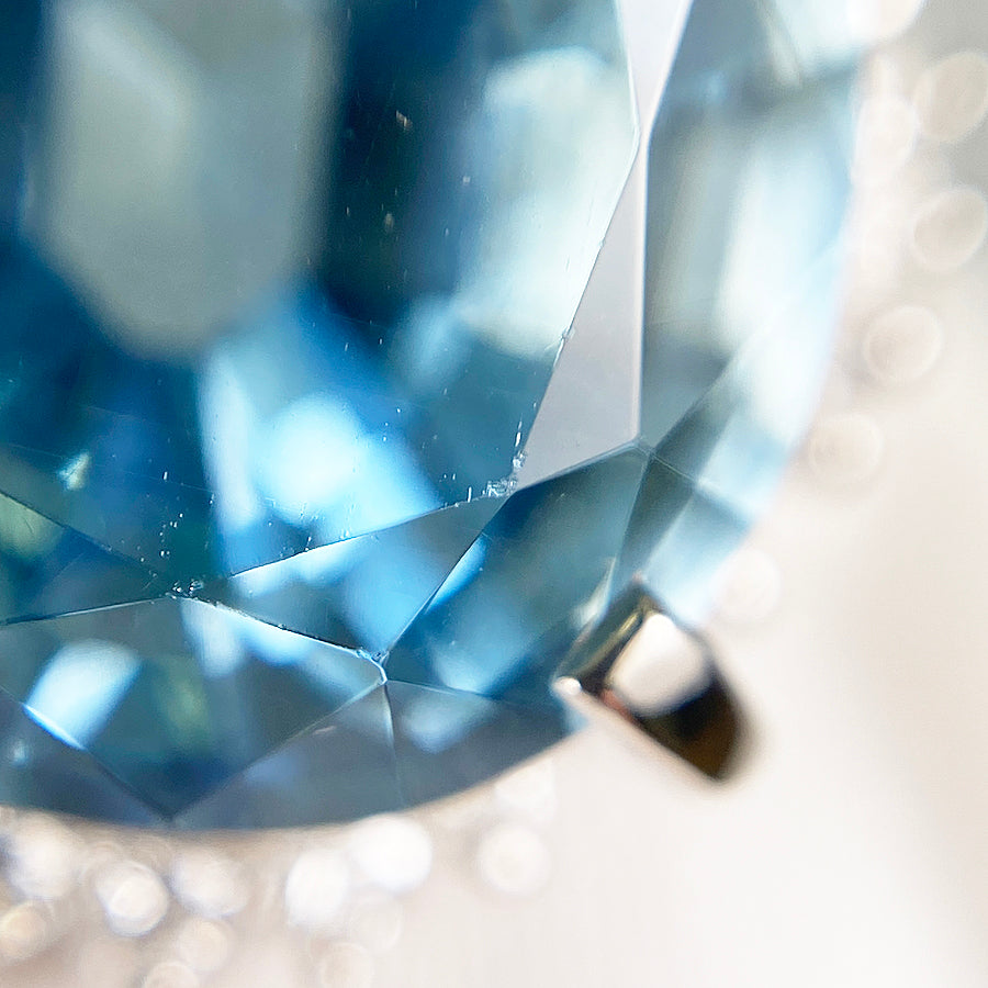 Ring Platinum Aquamarine