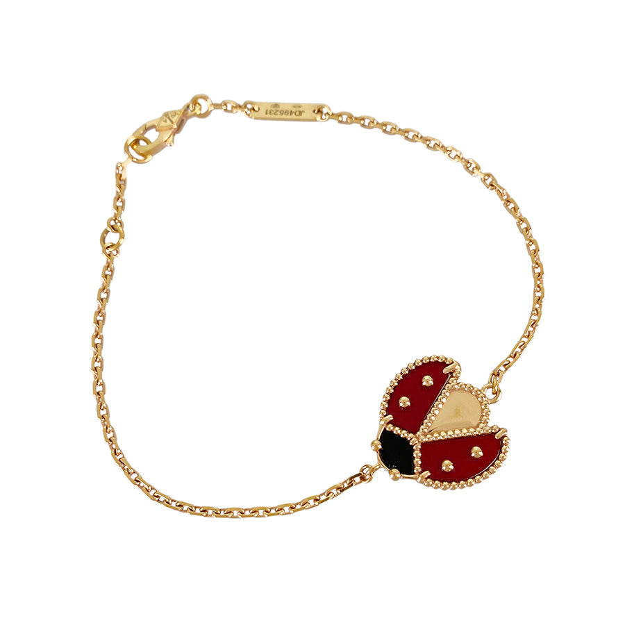Van Cleef & Arpels Lucky Spring open wing ladybug VCARP7R100 Bracelet