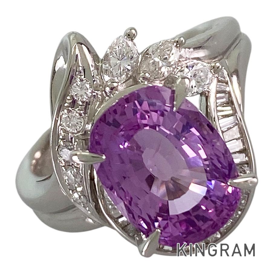 Ring Platinum Pink Sapphire