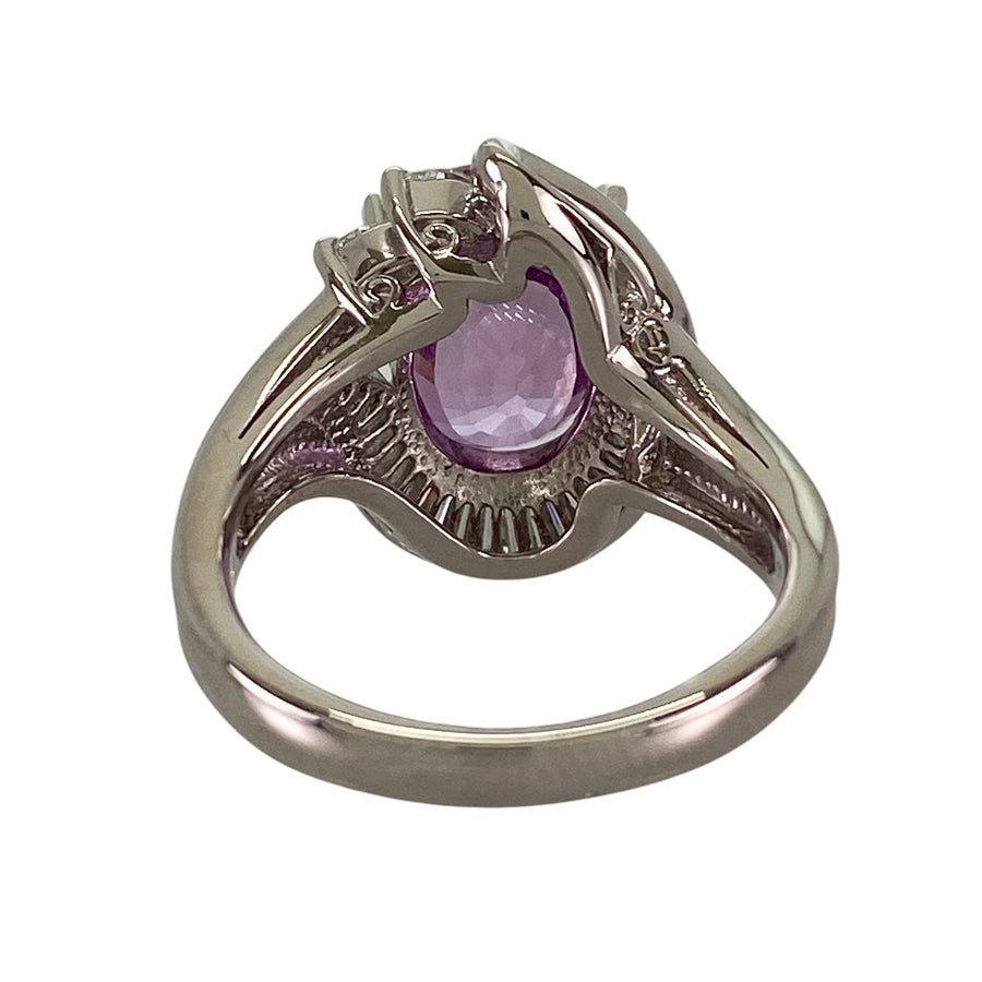 Ring Platinum Pink Sapphire