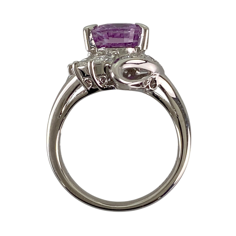 Ring Platinum Pink Sapphire