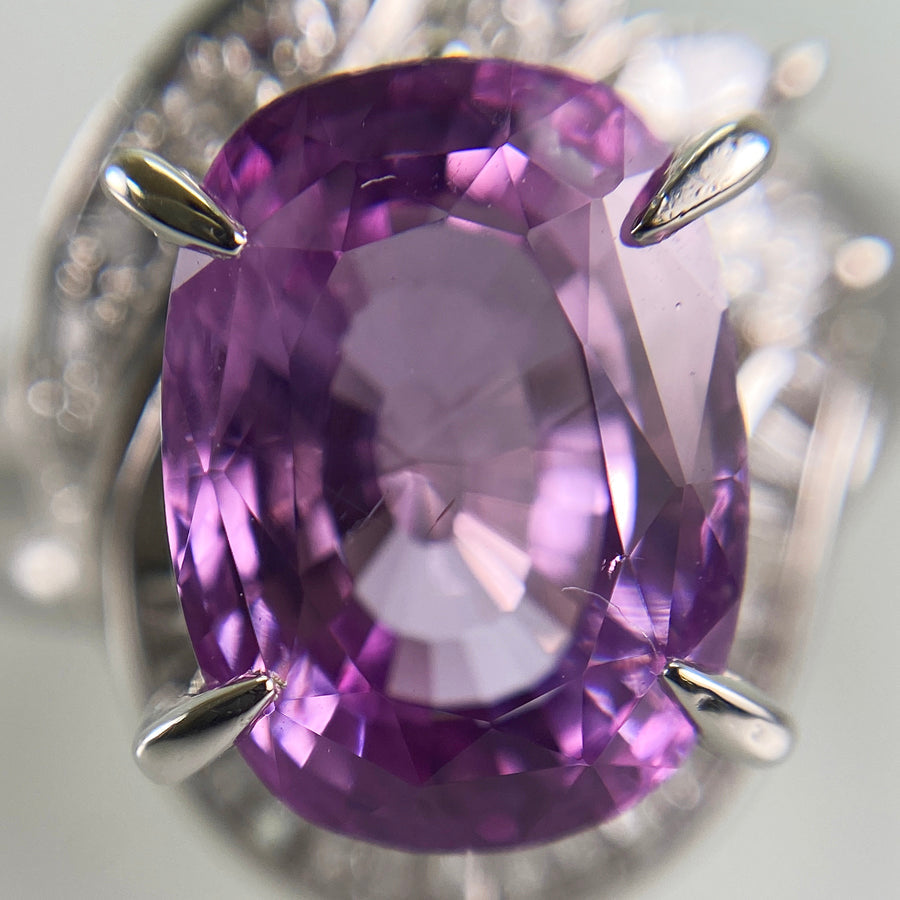 Ring Platinum Pink Sapphire