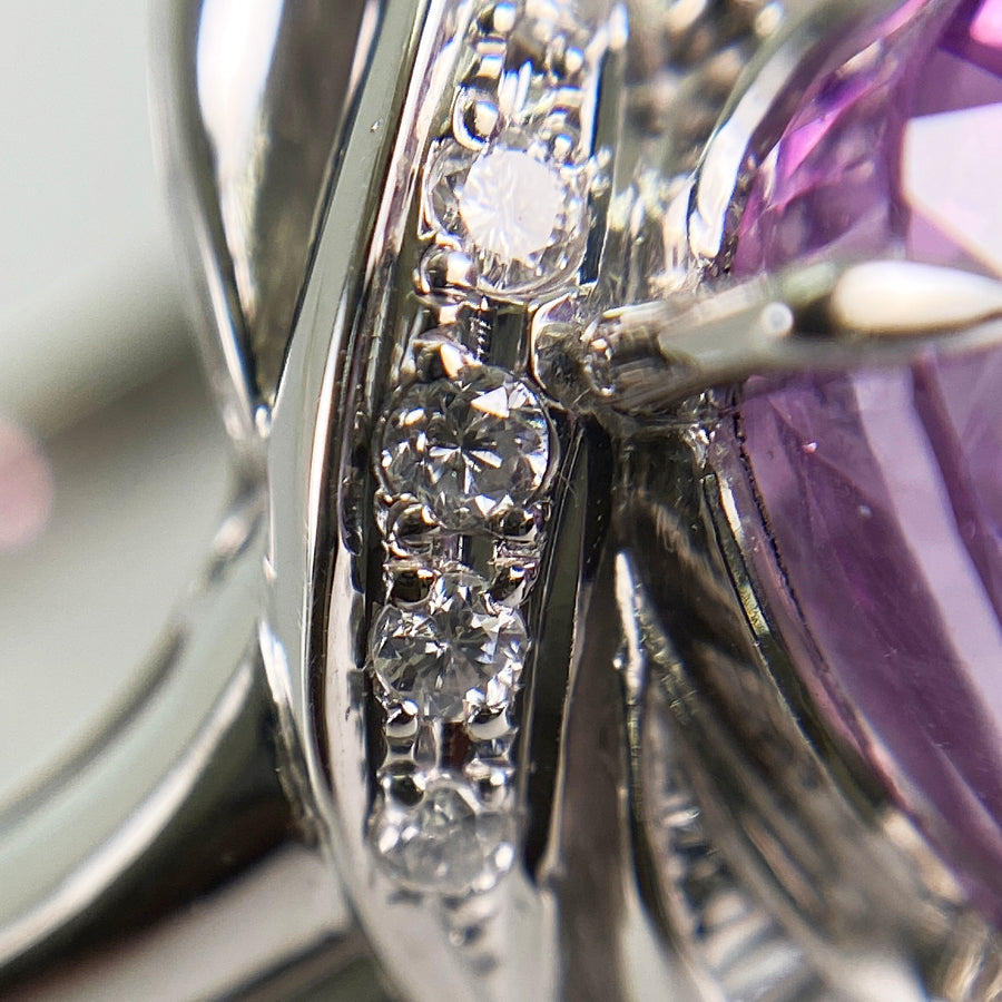 Ring Platinum Pink Sapphire