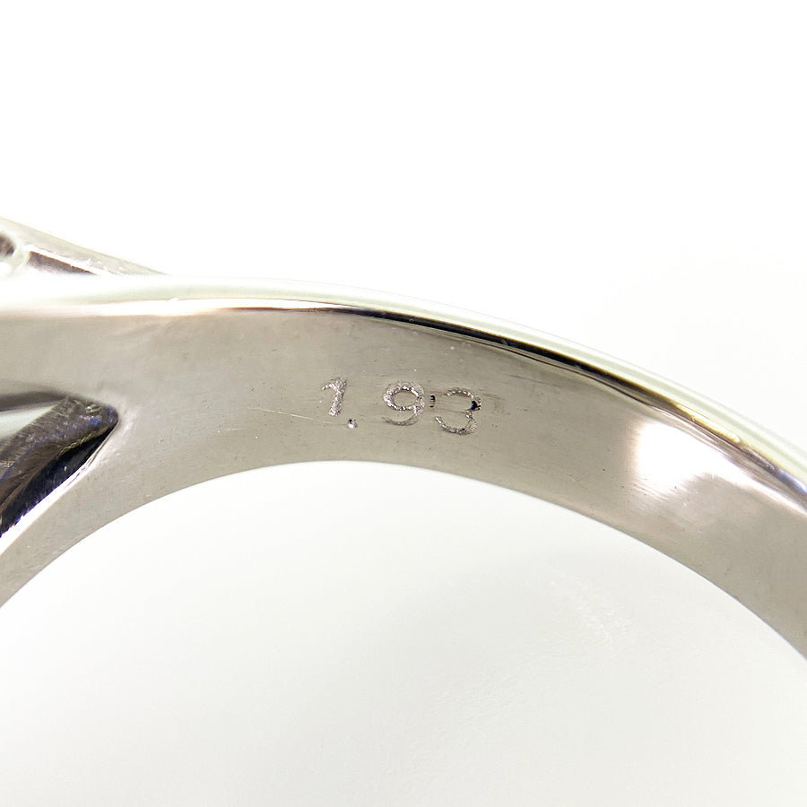 Ring Platinum Blue Sapphire
