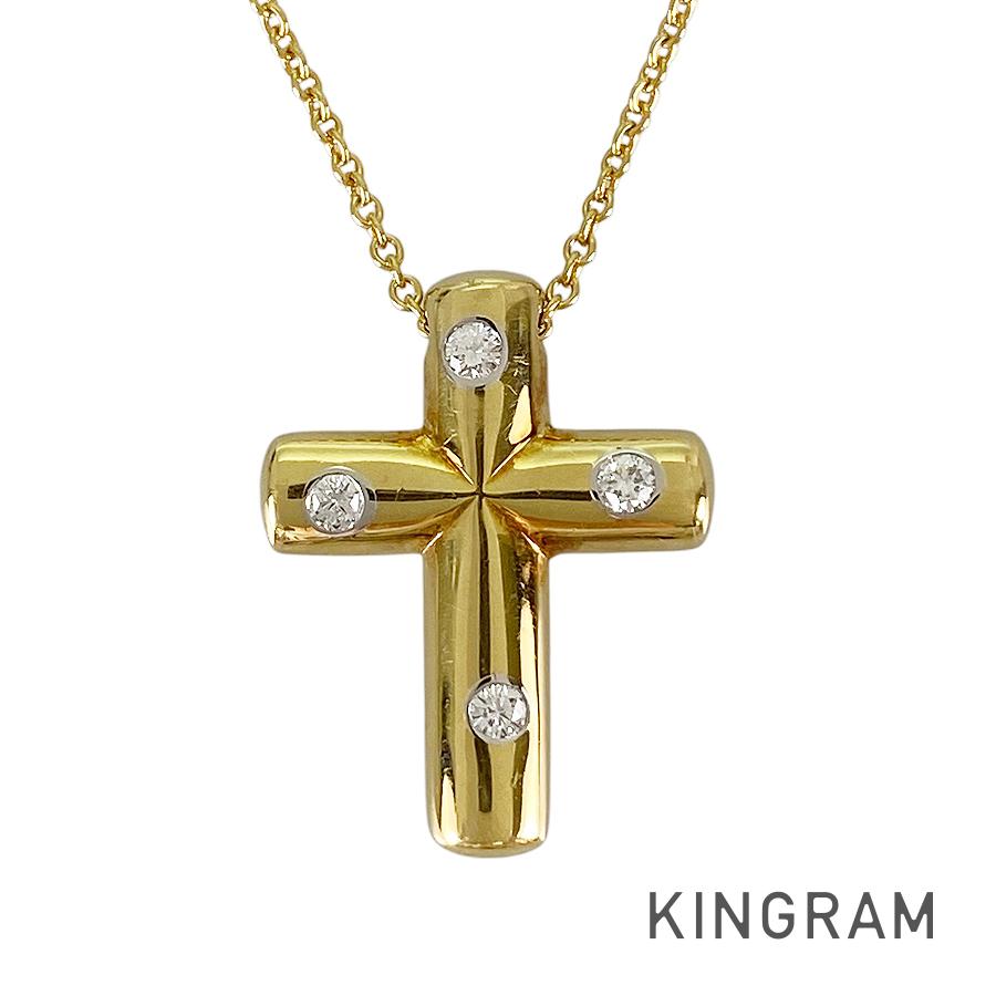 TIFFANY&Co. Dots cross Necklace