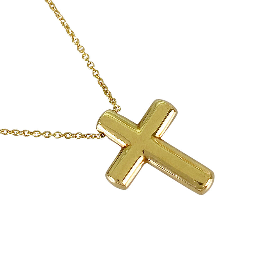 TIFFANY&Co. Dots cross Necklace
