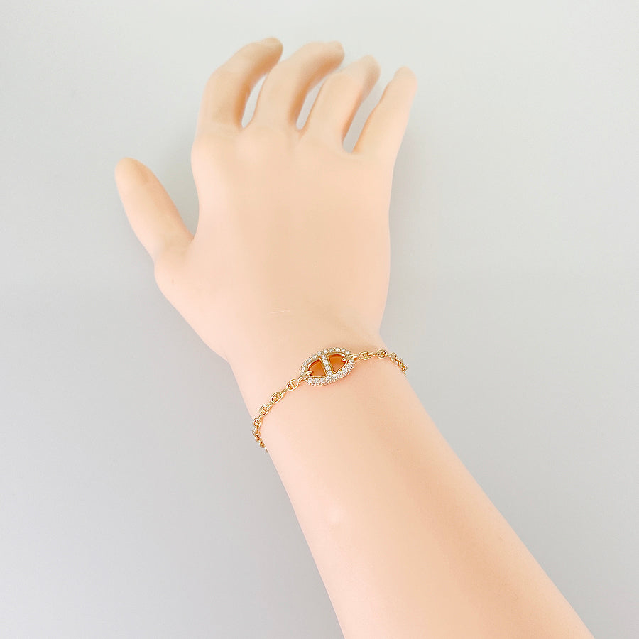 HERMES Chaine d'Ancre Farandole Bracelet