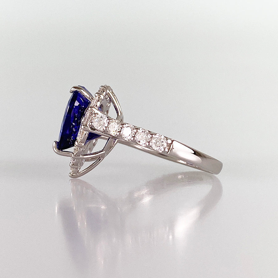 Ring Platinum Tanzanite Diamond
