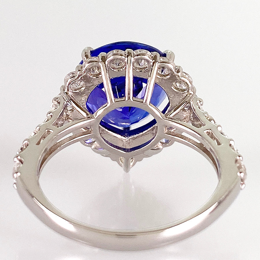 Ring Platinum Tanzanite Diamond
