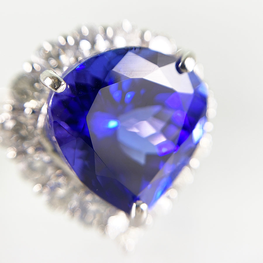 Ring Platinum Tanzanite Diamond